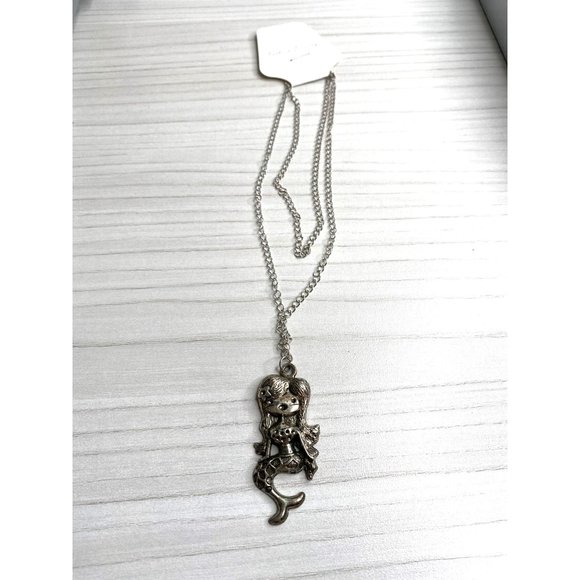Mermaid Silver Plated Necklace - Picture 2 of 4